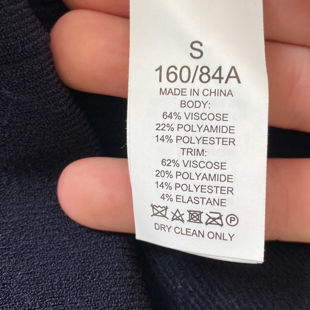 NEW Kate Spade Size S Navy Color Block Bow Neck Short Sleeve Sweater Top - Picture 11 of 11